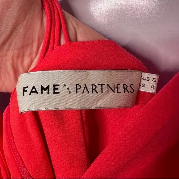 Fame and Partners Strappy Open Back Mini Dress Size 4 - Picture 6 of 9